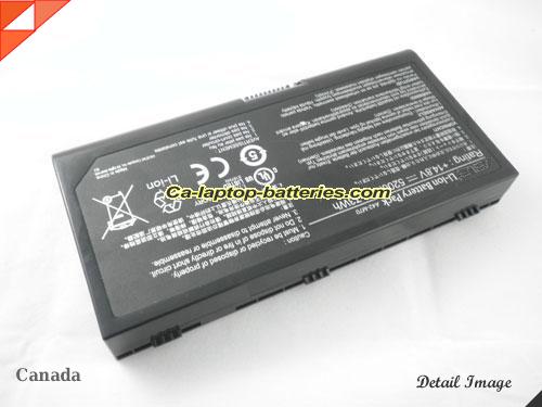  image 2 of ASUS X71SL Replacement Battery 5200mAh 14.8V Black Li-ion