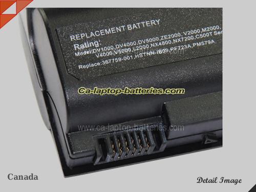  image 3 of HP Pavilion DV1010CA-PM056UA Replacement Battery 7800mAh 10.8V Black Li-lion