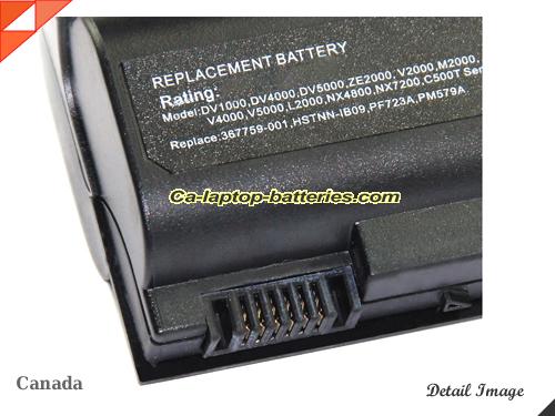  image 3 of HP Pavilion dv1245cl Replacement Battery 7800mAh 10.8V Black Li-lion