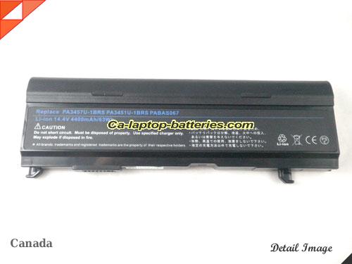  image 5 of PABAS067 Battery, Canada Li-ion Rechargeable 4400mAh, 63Wh  TOSHIBA PABAS067 Batteries