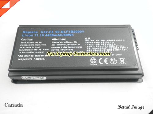  image 5 of A32-F5 Battery, Canada Li-ion Rechargeable 5200mAh ASUS A32-F5 Batteries