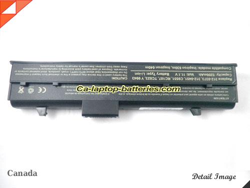  image 5 of 312-0373 Battery, Canada Li-ion Rechargeable 5200mAh DELL 312-0373 Batteries