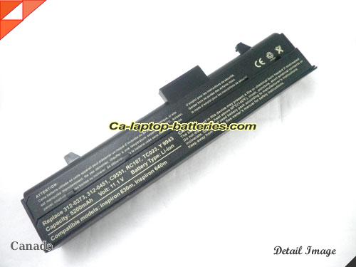  image 3 of DH074 Battery, Canada Li-ion Rechargeable 5200mAh DELL DH074 Batteries