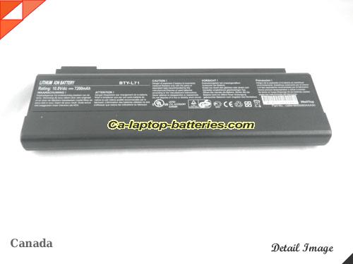  image 5 of Genuine MSI Megabook L725 Battery For laptop 7200mAh, 10.8V, Black , Li-ion