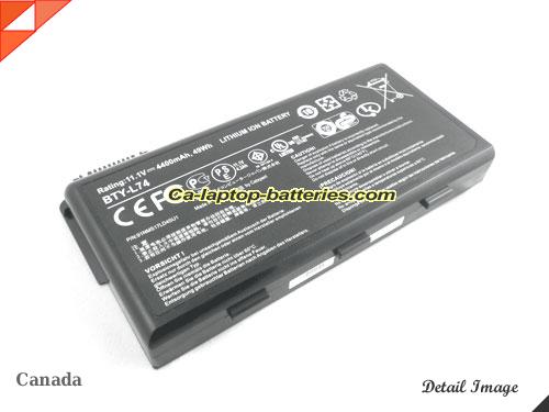  image 1 of 957-173XXP-101 Battery, Canada Li-ion Rechargeable 4400mAh, 49Wh  MSI 957-173XXP-101 Batteries