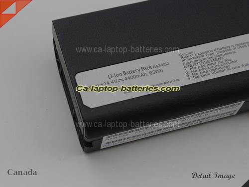  image 2 of ASUS N82EI Replacement Battery 4400mAh 14.4V Black Li-ion