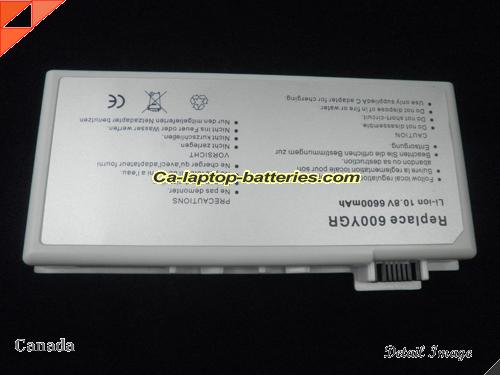  image 5 of 6500650 Battery, Canada Li-ion Rechargeable 6600mAh GATEWAY 6500650 Batteries