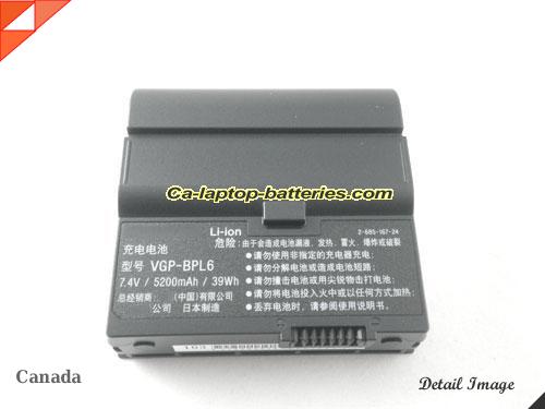  image 5 of SONY VGN-UX17GP Replacement Battery 5200mAh 7.4V Black Li-ion