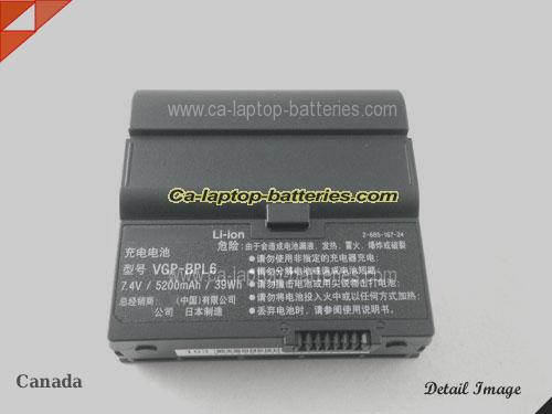  image 5 of SONY VGN-UX180 Replacement Battery 5200mAh 7.4V Black Li-ion