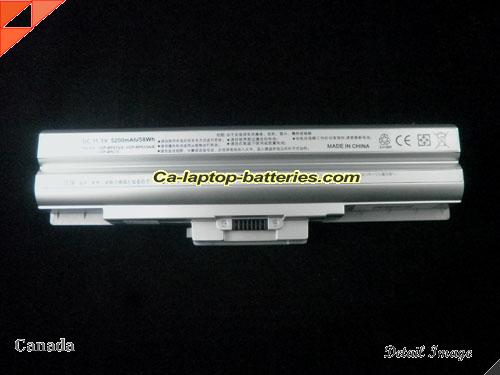  image 5 of SONY VAIO VGN-CS26T/C Replacement Battery 5200mAh 11.1V Silver Li-ion