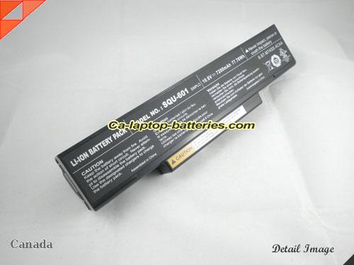  image 1 of Genuine CLEVO M77SUN Battery For laptop 7200mAh, 77.76Wh , 10.8V, Black , Li-ion