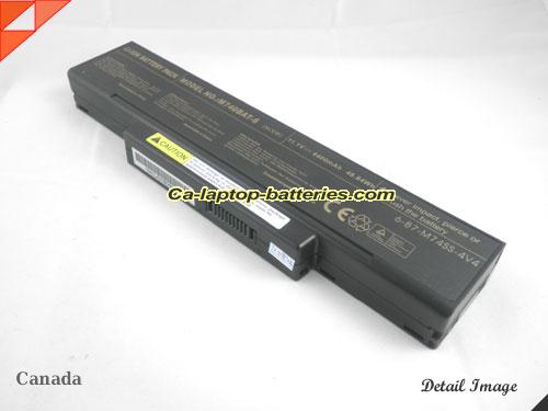  image 4 of CLEVO M77SUN Replacement Battery 4400mAh 11.1V Black Li-ion