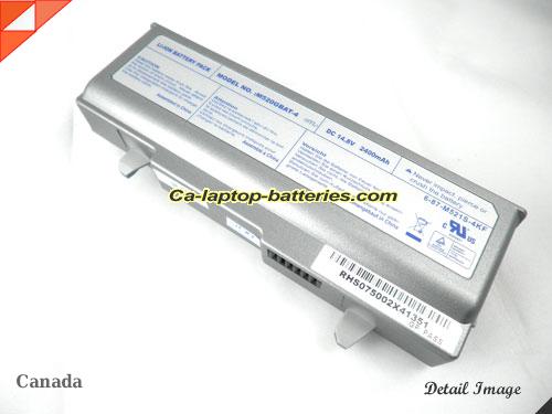  image 2 of M521-S Battery, Canada Li-ion Rechargeable 2400mAh CLEVO M521-S Batteries
