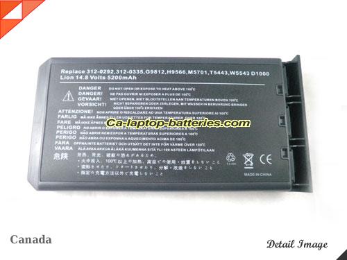  image 5 of 312-0292 Battery, Canada Li-ion Rechargeable 4400mAh DELL 312-0292 Batteries