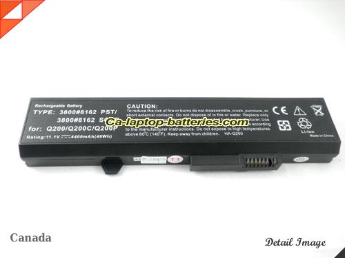  image 5 of PST 3800#8162 Battery, Canada Li-ion Rechargeable 4400mAh HASEE PST 3800#8162 Batteries