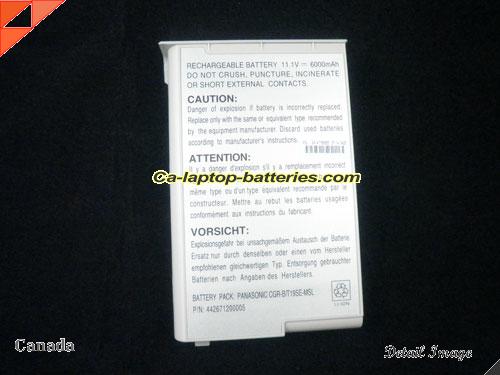  image 3 of MITAC MiNote 8100 Replacement Battery 6600mAh 11.1V Grey Li-ion