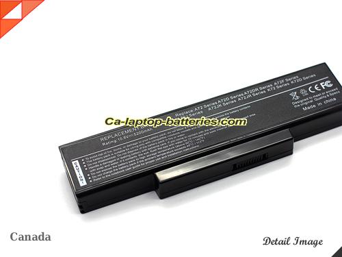  image 2 of ASUS K72F-X1 Replacement Battery 5200mAh 10.8V Black Li-ion