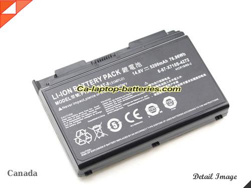  image 2 of 6-87-X710S-4J72 Battery, Canada Li-ion Rechargeable 5200mAh, 76.96Wh  CLEVO 6-87-X710S-4J72 Batteries
