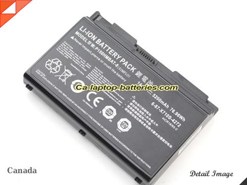  image 4 of 6-87-X710S-4J72 Battery, Canada Li-ion Rechargeable 5200mAh, 76.96Wh  CLEVO 6-87-X710S-4J72 Batteries