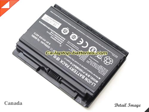  image 2 of Genuine CLEVO P150EM Battery For laptop 5200mAh, 76.96Wh , 14.8V, Black , Li-ion