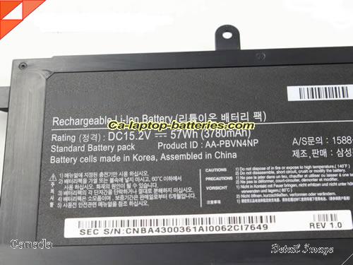  image 2 of PBVN4NP Battery, Canada Li-ion Rechargeable 3780mAh, 57Wh  SAMSUNG PBVN4NP Batteries