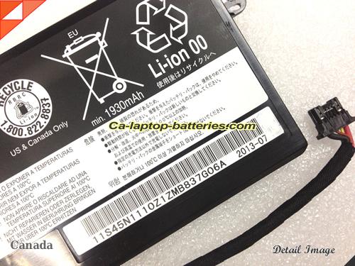  image 3 of 45N1113 Battery, Canada Li-ion Rechargeable 2162mAh, 24Wh , 4.25Ah LENOVO 45N1113 Batteries