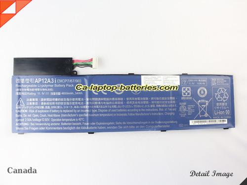  image 5 of 3ICP7/67/90 Battery, Canada Li-ion Rechargeable 4850mAh, 54Wh  ACER 3ICP7/67/90 Batteries
