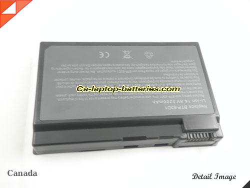  image 5 of ACER Aspire 5024WLMi Replacement Battery 5200mAh 14.8V Grey Li-ion