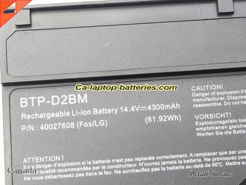  image 5 of 40027261 Battery, Canada Li-ion Rechargeable 4300mAh MEDION 40027261 Batteries