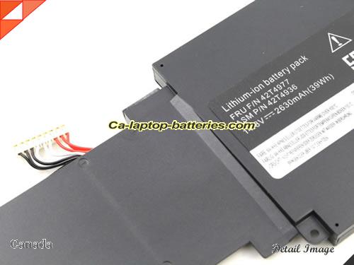  image 2 of 42T4936 Battery, Canada Li-ion Rechargeable 2630mAh, 39Wh  LENOVO 42T4936 Batteries