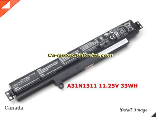  image 1 of A3lNl3ll Battery, Canada Li-ion Rechargeable 33Wh ASUS A3lNl3ll Batteries