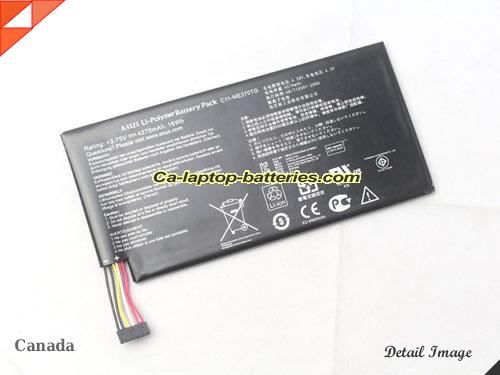  image 1 of CII-ME370TG Battery, CAD$35.90 Canada Li-ion Rechargeable 4270mAh, 16Wh  ASUS CII-ME370TG Batteries