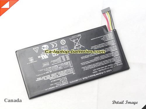  image 2 of CII-ME370TG Battery, CAD$35.90 Canada Li-ion Rechargeable 4270mAh, 16Wh  ASUS CII-ME370TG Batteries