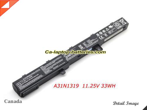  image 1 of A31N1319 Battery, CAD$56.96 Canada Li-ion Rechargeable 33Wh ASUS A31N1319 Batteries