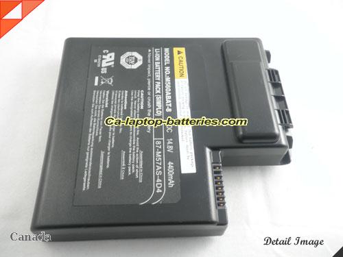  image 3 of Genuine SAGER M57A Battery For laptop 4400mAh, 14.8V, Black , Li-ion