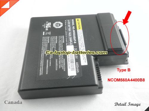  image 3 of Genuine SAGER M57A Battery For laptop 4400mAh, 14.8V, Black , Li-ion