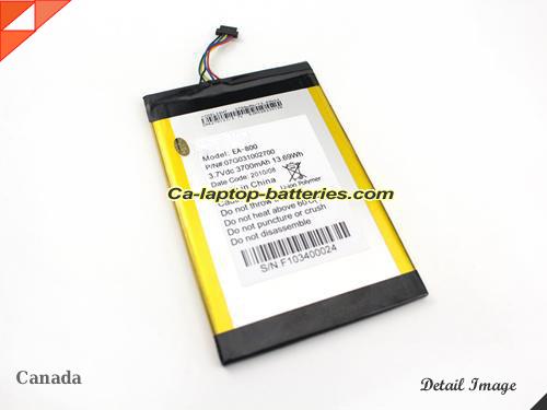  image 1 of 07G031002700 Battery, Canada Li-ion Rechargeable 3700mAh, 13.69Wh  ASUS 07G031002700 Batteries