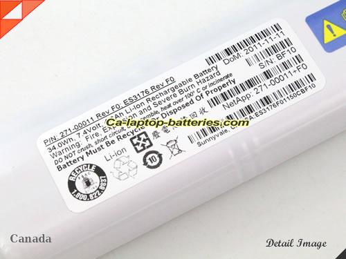  image 1 of PN 271-00011 Rev F0 Battery, Canada Li-ion Rechargeable 34Wh, 4.6Ah IBM PN 271-00011 Rev F0 Batteries