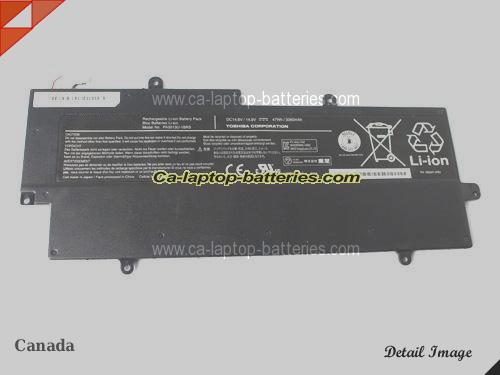  image 1 of Genuine TOSHIBA PORTEGE Z835-ST8305 Battery For laptop 3060mAh, 47Wh , 14.8V, Black , Li-ion