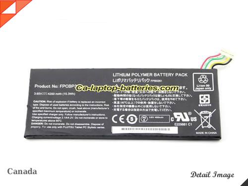  image 5 of fpbo261 Battery, Canada Li-ion Rechargeable 4200mAh, 15.3Wh  FUJITSU fpbo261 Batteries
