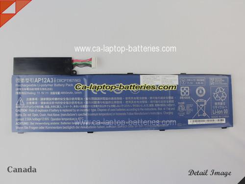  image 5 of Genuine ACER TravelMate P648-M-757N Battery For laptop 4850mAh, 54Wh , 11.1V, Black , Li-ion