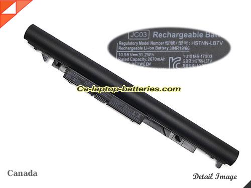  image 1 of Genuine HP 919681-241 Laptop Computer Battery HSTNN-HB7X Li-ion 2850mAh, 31.2Wh Black In Canada