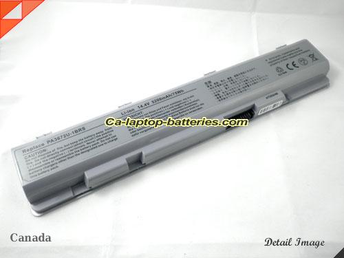  image 1 of Replacement TOSHIBA PA3672U-1BRS Laptop Computer Battery  Li-ion 75Wh Silver In Canada