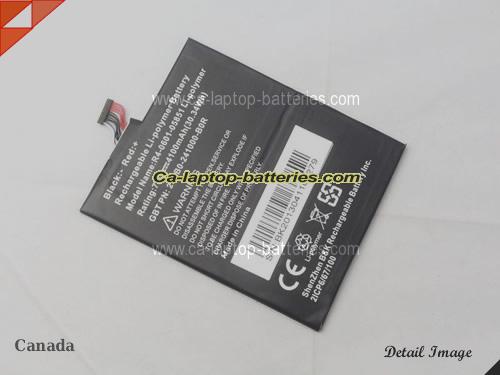  image 2 of Genuine DNS 25EB0-241000-B0R Laptop Computer Battery R4-0601-05851 Li-ion 4100mAh, 30.34Wh Black In Canada