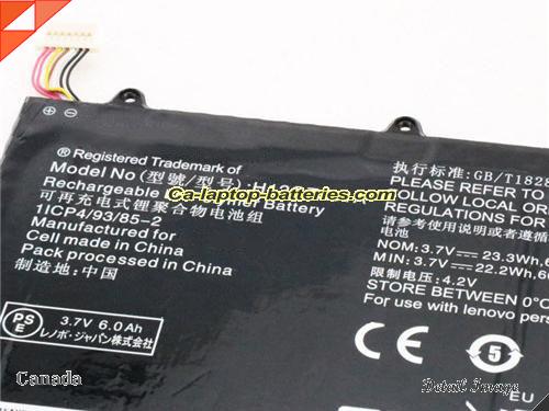  image 2 of Genuine LENOVO H12GT201A Laptop Computer Battery  Li-ion 6000mAh, 23Wh Black In Canada