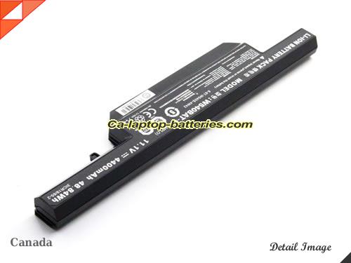  image 2 of Genuine CLEVO 6-87-W540S-427 Laptop Computer Battery 6-87-W540S-4271 Li-ion 4400mAh, 48.84Wh Black In Canada