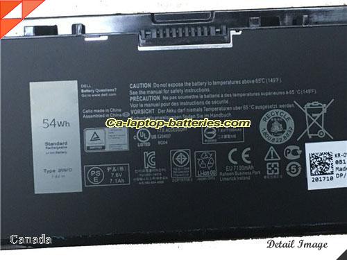  image 2 of Genuine DELL 3RNFD Laptop Computer Battery G95J5 Li-ion 7300mAh, 54Wh Black In Canada