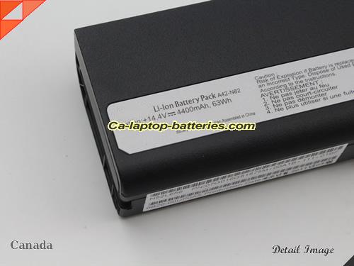  image 2 of Replacement ASUS A42-N82(U2) Laptop Computer Battery A42-N82 Li-ion 4400mAh Black In Canada
