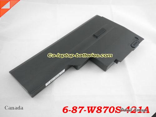  image 3 of Genuine CLEVO W860BAT-3 Laptop Computer Battery 6-87-W870S-421A Li-ion 3800mAh Black In Canada