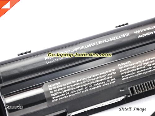  image 3 of Replacement DELL 453-10186 Laptop Computer Battery 312-1123 Li-ion 7800mAh Black In Canada